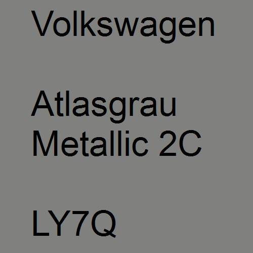 Volkswagen, Atlasgrau Metallic 2C, LY7Q.